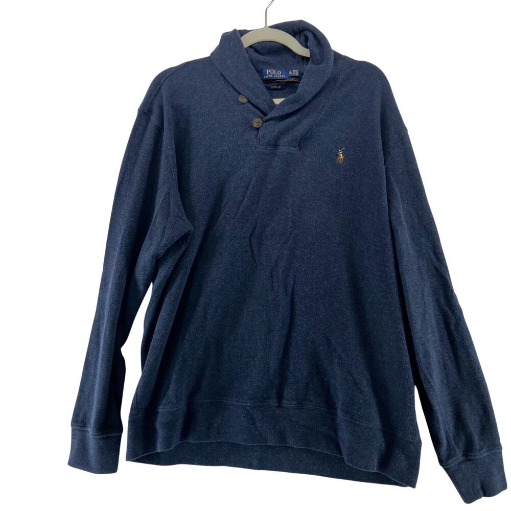 Polo Ralph‎ Lauren Mens Jersey Shawl Pullover Size XL